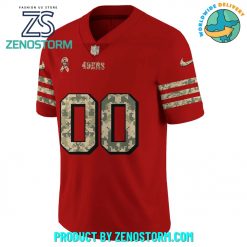 San Francisco 49ers 2024 Salute To Service Featuring George Kittle’s Football Jersey