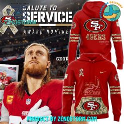 San Francisco 49ers 2024 Salute to Service featuring George Kittle’s Signature Hoodie