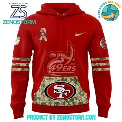 San Francisco 49ers 2024 Salute to Service featuring George Kittle’s Signature Hoodie