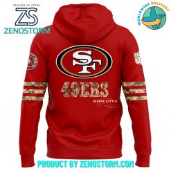 San Francisco 49ers 2024 Salute to Service featuring George Kittles Signature Hoodie 3