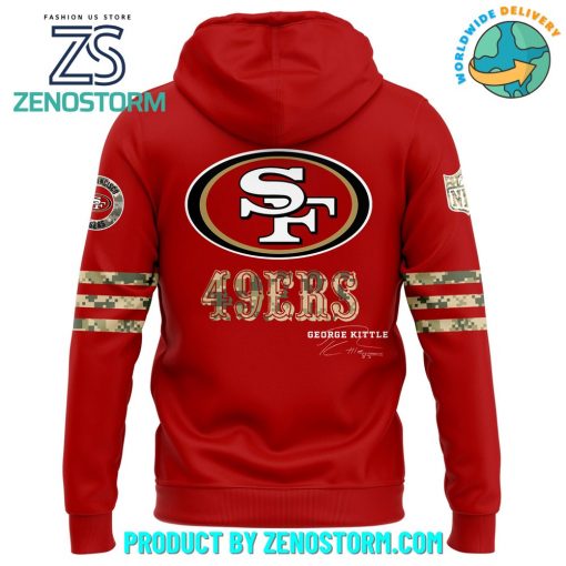 San Francisco 49ers 2024 Salute to Service featuring George Kittle’s Signature Hoodie