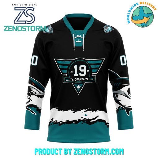 San Jose Sharks Joe Thornton Custom Name Hockey Jersey