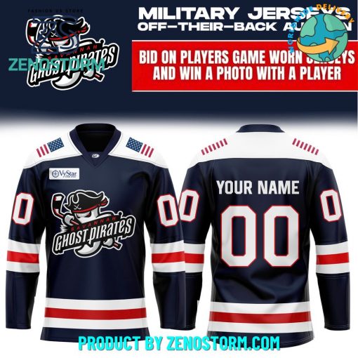 Savannah Ghost Pirates x Military Appreciation Night 2024 Hockey Jersey