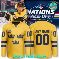 Sweden National Ice Hockey Team 4 Nations Face-Off 2025 Hockey Jersey