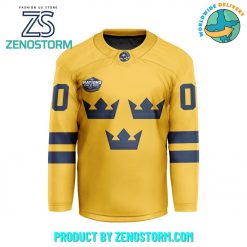 Sweden National Ice Hockey Team 4 Nations Face-Off 2025 Hockey Jersey