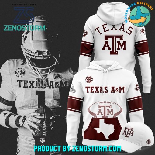 Texas A&M Aggies Football 2024 “GigEm” Premium Hoodie, Cap