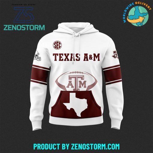 Texas A&M Aggies Football 2024 “GigEm” Premium Hoodie, Cap