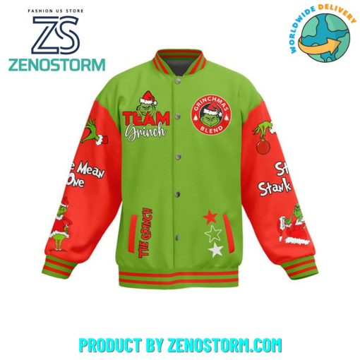 The Grinch Admit It Christmas Would Be Boring Without Me Baseball Jacket