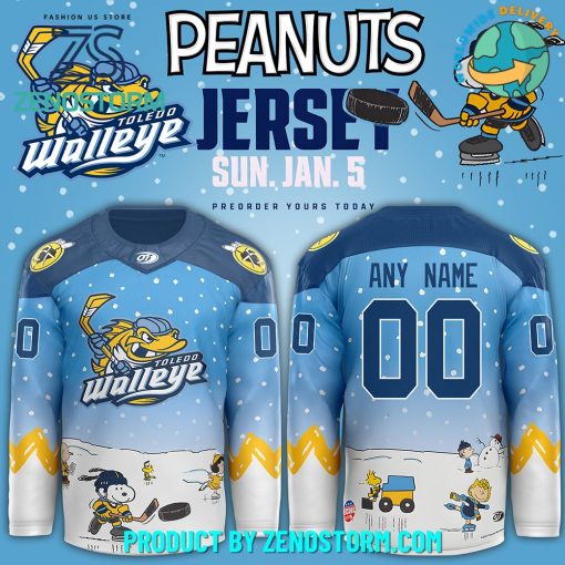 Toledo Walleye Snoopy Night Hockey Jersey