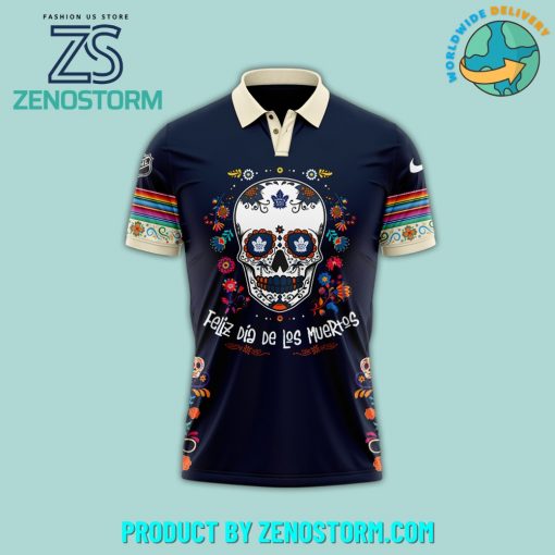 Toronto Maple Leafs 2024 NHL Dia De Los Muertos Premium Polo Shirt