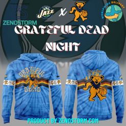 Utah Jazz x Grateful Dead Night Nike Hoodie, Pants, Cap