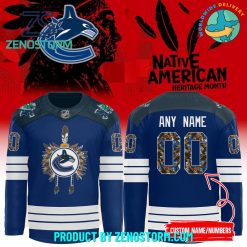 Vancouver Canucks 2024 NHL Native American Heritage Month Hockey Jersey