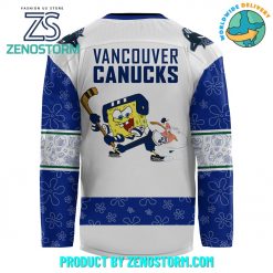 Vancouver Canucks x Spongebob 25th Anniversary Hockey Jersey