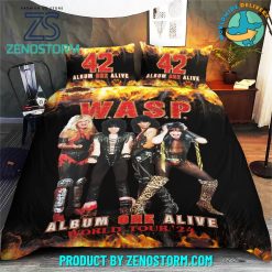 W.A.S.P. Band Album One Alive World Tour 2024 Bedding Set