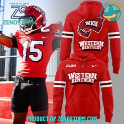 Western Kentucky Football Uniform Combo Hoodie Pants Cap