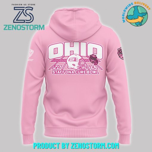 2024 Cure Bowl Ohio Bobcats Football Pink Hoodie