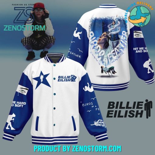 Billie Eilish Hit Me Hard And Soft Baseball Jacket