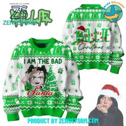 Billie Eilish I Am The Bad Santa Ugly Christmas Sweater