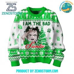 Billie Eilish I Am The Bad Santa Ugly Christmas Sweater