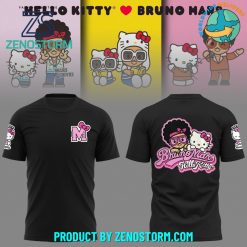 Bruno Mars Collaboration Hello Kitty Limited Black Shirt