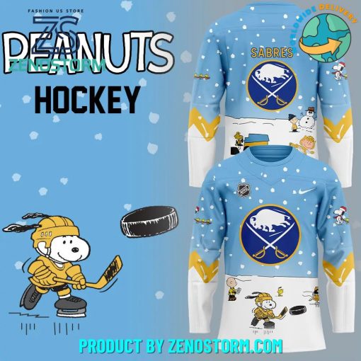 Buffalo Sabres Peanuts and Snoopy Night Nike Hockey Jersey