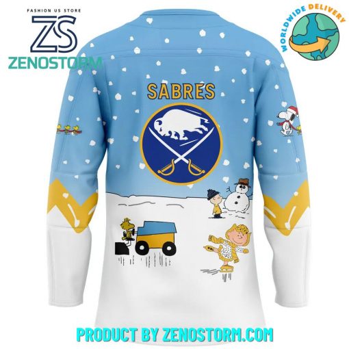 Buffalo Sabres Peanuts and Snoopy Night Nike Hockey Jersey