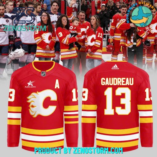 Calgary Flames Gaudreau Warm-Up Hockey Jersey