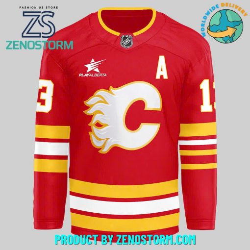 Calgary Flames Gaudreau Warm-Up Hockey Jersey