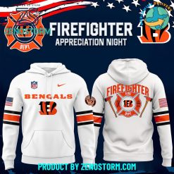 Cincinnati Bengals x 2024 Firefighter Appreciation White Hoodie