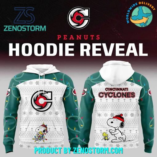 Cincinnati Cyclones Peanuts And Snoopy Night Nike Hoodie