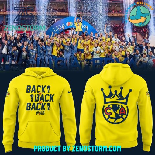 Club América Champions Back to Back to Back Hoodie