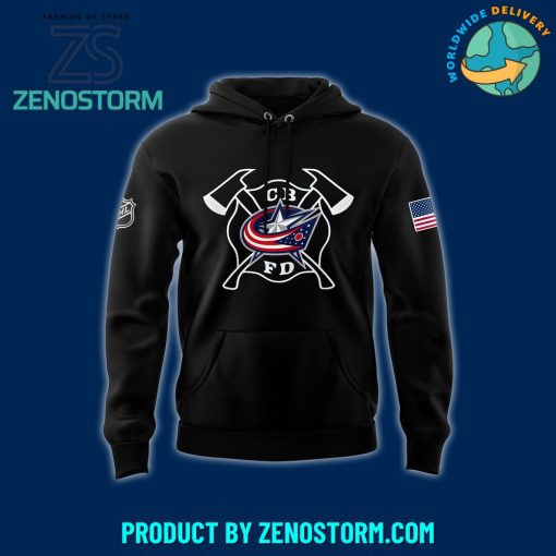 Columbus Blue Jackets x 2024 Firefighter Appreciation Night Hoodie