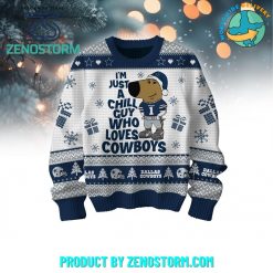 Dallas Cowboys Just A Chill Guy Christmas 2024 Sweater