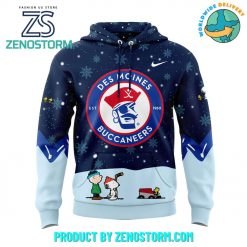 Des Moines Buccaneers Peanuts and Snoopy Night Hoodie, Pants, Cap