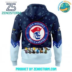 Des Moines Buccaneers Peanuts and Snoopy Night Hoodie Pants Cap