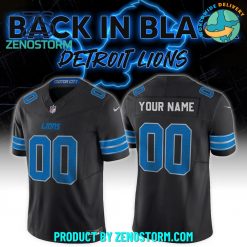 Detroit Lions Back In Black NFL Football Jersey