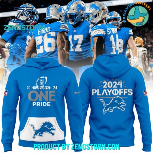 Detroit Lions Playoffs 2024 “One Pride” Hoodie