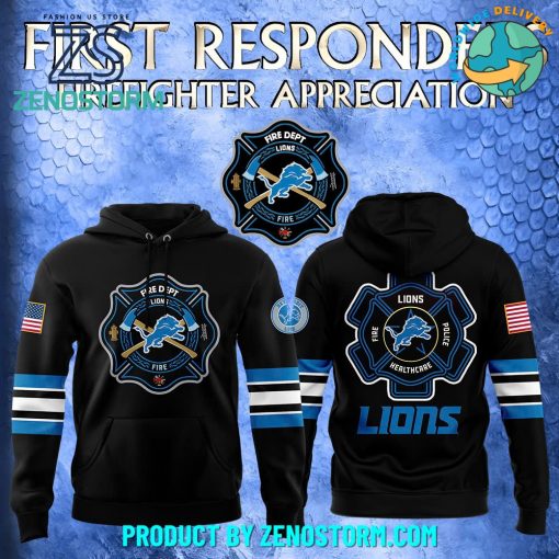 Detroit Lions x 2024 Firefighter Appreciation Night Hoodie