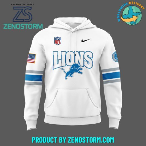 Detroit Lions x 2024 Firefighter Appreciation White Hoodie