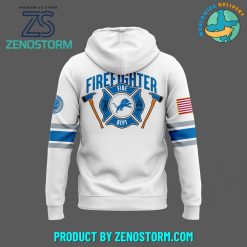 Detroit Lions x 2024 Firefighter Appreciation White Hoodie