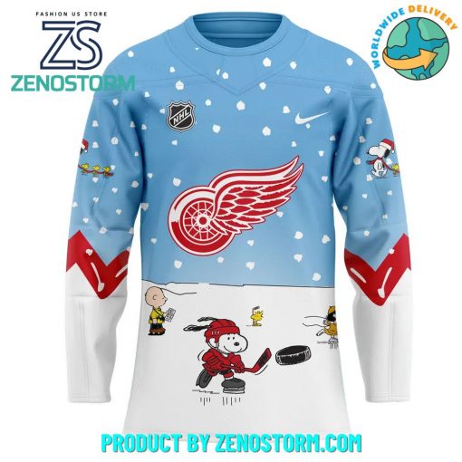 Detroit Red Wings Peanuts and Snoopy Night Nike Jersey