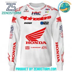 Honda Motocross Limited Edition Personalized White Hoodie Zip Hoodie Sweatshirt