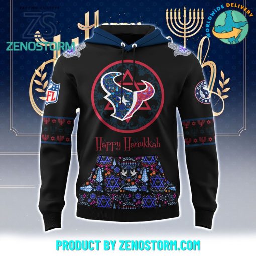 Houston Texans NFL Happy Hanukkah Holiday New Hoodie