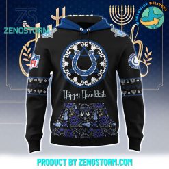 Indianapolis Colts NFL Happy Hanukkah Holiday New Hoodie