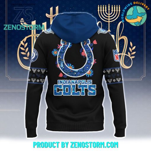 Indianapolis Colts NFL Happy Hanukkah Holiday New Hoodie