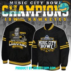 Iowa Hawkeyes NCAA Music City Bowl Champions Baseball Jacket