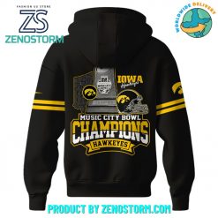 Iowa Hawkeyes NCAA Music City Bowl Champions Hoodie Set