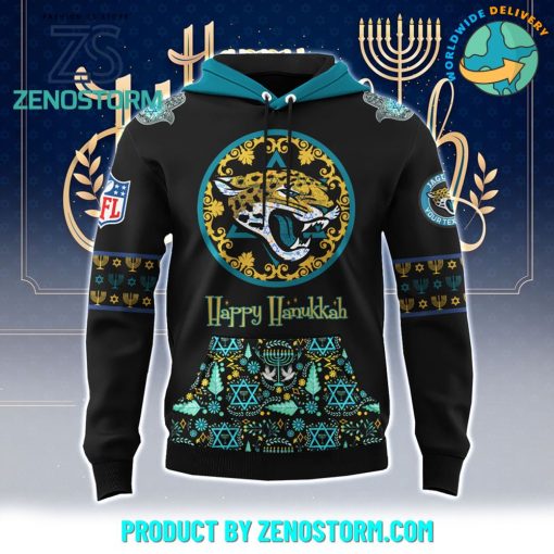 Jacksonville Jaguars NFL Happy Hanukkah Holiday New Hoodie