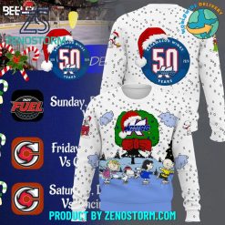 Kalamazoo Wings Highlights Peanuts A Christmas Clebration Night Hoodie Zip Hoodie Sweatshirt 3