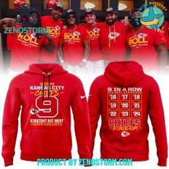 Kansas City Chiefs NineStraight AFC West Division Champions Hoodie Cap